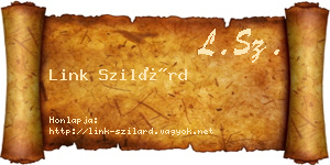 Link Szilárd névjegykártya